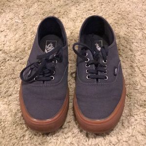 Bluish gray vans